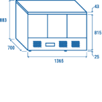Ψυγείο σαλατών CR 93A - GN1/1 (ΑΝΟΙΧΤΗ ΕΠΙΦΑΝΕΙΑ ΕΡΓΑΣΙΑΣ)