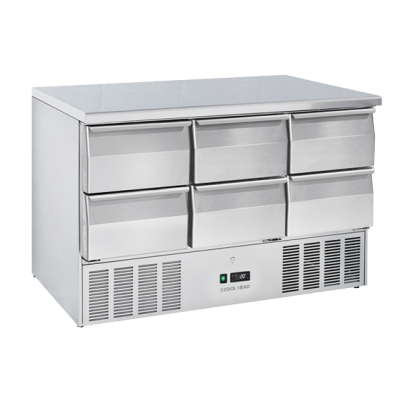 Ψυχόμενες Σαλατιέρες CRD 96A - GN1/1 (ΑΝΟΞΕΊΔΩΤΗ ΕΠΙΦΑΝΕΙΑ ΕΡΓΑΣΙΑΣ & ΣΥΡΤΑΡΙΑ)