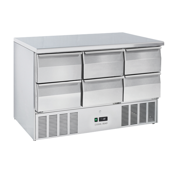 Ψυχόμενες Σαλατιέρες CRD 96A - GN1/1 (ΑΝΟΞΕΊΔΩΤΗ ΕΠΙΦΑΝΕΙΑ ΕΡΓΑΣΙΑΣ & ΣΥΡΤΑΡΙΑ)