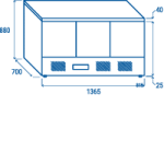 Πάγκος συντήρησης CRX 93A - GN1/1 (ΑΝΟΞΕΊΔΩΤΗ ΕΠΙΦΑΝΕΙΑ ΕΡΓΑΣΙΑΣ)