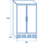 Ψυγείο κρασιού CW 758 450lt