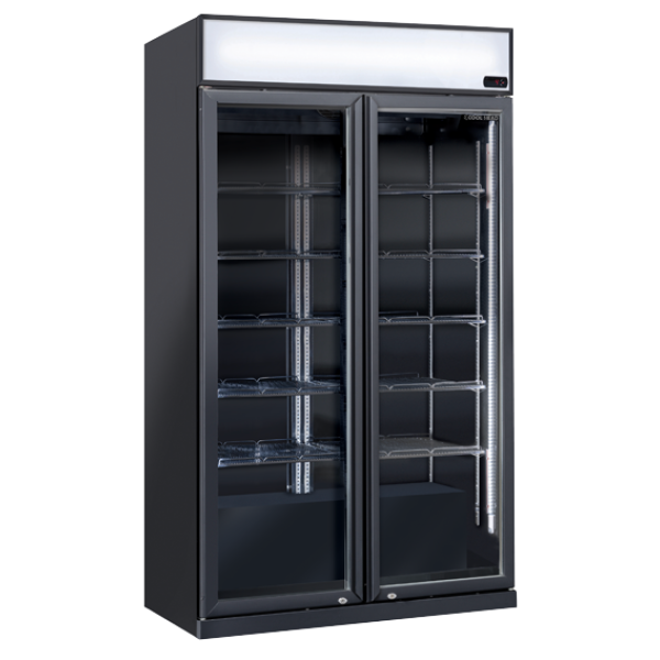 Βιτρίνα συντήρησης DC 1050CB με πλήρη γυάλινη μπροστινή όψη και μετώπη 1050lt