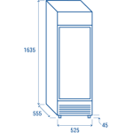 Βιτρίνα συντήρησης DC 328C 300lt
