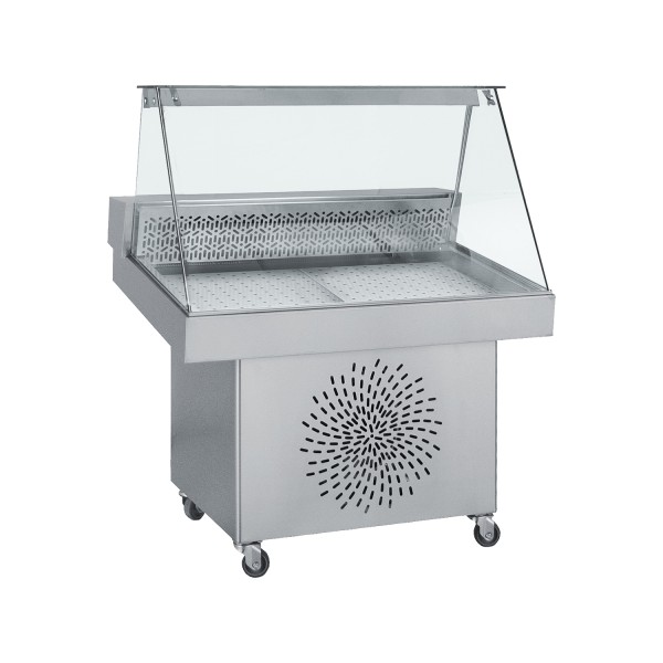 Ψυγείο βιτρίνα ψαριέρα 110x85x125 εκ BM-FO110
