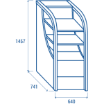 Ψυγείο Self Service FT 188B - 180lt (Μαύρο χρώμα)