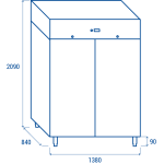 Θάλαμος συντήρησης MR 14 - GN2/1