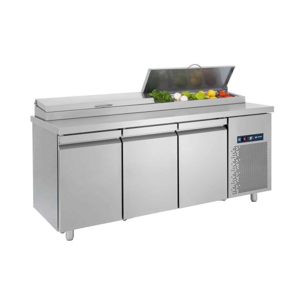 Ψυγείο Συντήρηση Saladette με 3 πόρτες για 10 GN 1/4 185X70X85/95 εκ BM-PIMG185