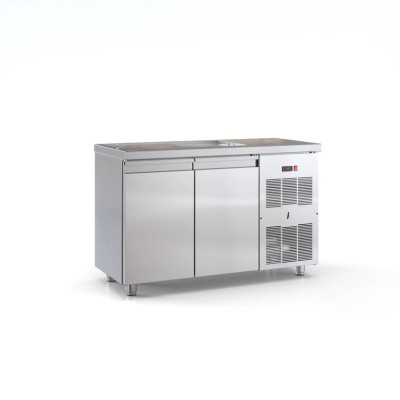 Ψυγείο πάγκος συντήρηση με 2 πόρτες 130X60X87. εκ ID-PSM13060 ENERCY CLASS A+