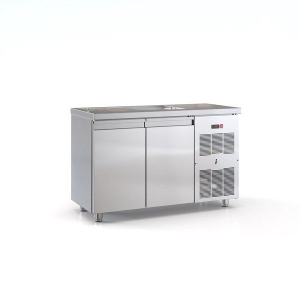 Ψυγείο πάγκος συντήρηση με 2 πόρτες 130X60X87. εκ ID-PSM13060 ENERCY CLASS A+