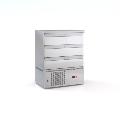 Αποθήκη ψαριών με 6 συρτάρια συντήρηση φυσικής ψύξης & μοτέρ κάτω 90χ70χ110 εκ ID-PSM.9070.6SIR.PSAR