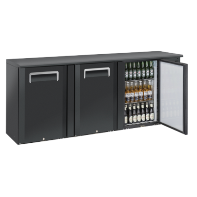 BACK BAR QB 300 με τρεις ανοιγόμενες τυφλές πόρτες