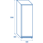 Καταψύκτης QN 400 - 400 Lt