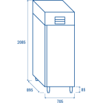 Θάλαμος κατάψυξης QN 7 - GN2/1 (Ενεργειακής κλάσης C)