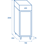 Θάλαμος QRG 6 - GN2/1 (ΜΕ ΓΥΑΛΙΝΗ ΠΟΡΤΑ)