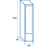 Ψυγείο αναψυκτικών RC 300B slim 300lt
