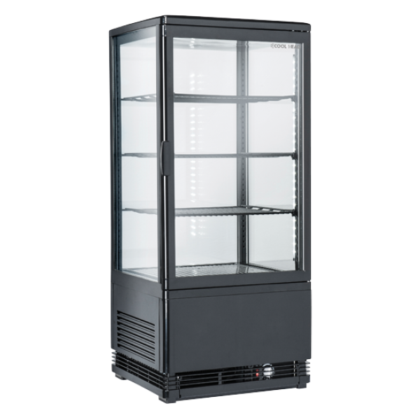 Βιτρίνα ζαχαροπλαστικής RC 78B - 78lt (Μαύρη)