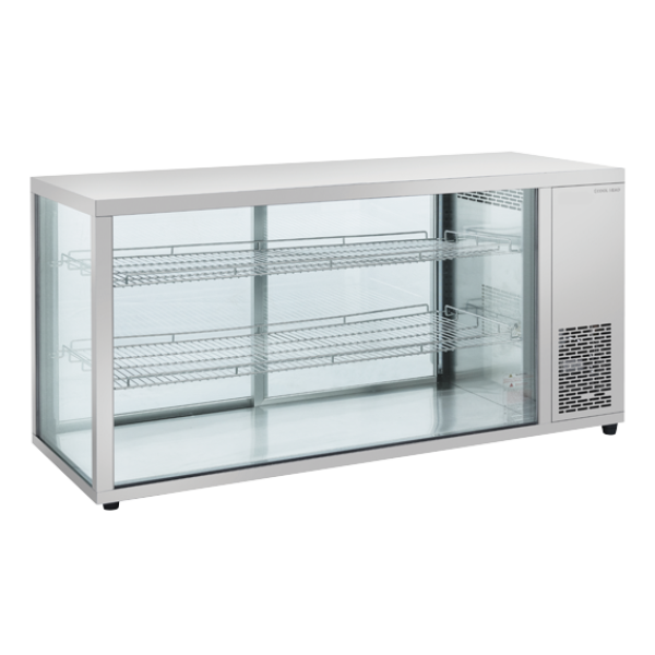 Self service βιτρίνα πάγκου με 3 πλευρές τζάμι RC 980 - 300lt 