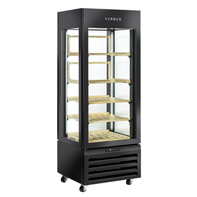 Πανοραμική βιτρίνα κρασιών RV 404BL συντήρηση 440lt (μαύρο χρώμα)