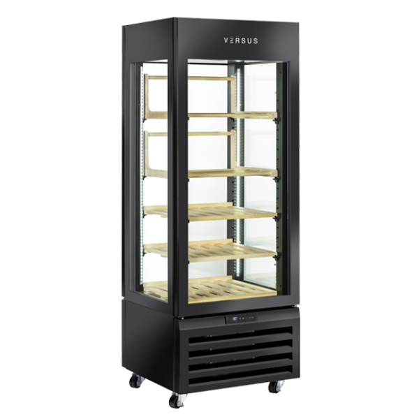 Πανοραμική βιτρίνα κρασιών RV 404BL συντήρηση 440lt (μαύρο χρώμα)