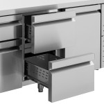 Ψυγείο πάγκος συντήρηση με 4 συρτάρια 124X70X85 εκ BM-PGC124S