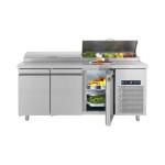 Ψυγείο Συντήρηση Saladette με 3 πόρτες για 10 GN 1/4 185X70X85/95 εκ BM-PIMG185