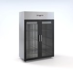 Επαγγελματικό ψυγείο θάλαμος ανοξείδωτος συντήρηση με 2 πόρτες κρυστάλλινες 144X83X205 εκ ID-THAL14483L