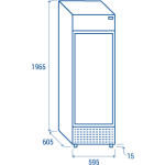 Ψυγείο αναψυκτικών TKG 408CB με διαφημιστική μετώπη 380lt