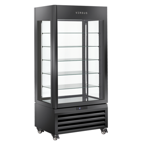 Βιτρίνα ζαχαροπλαστικής VRP 604B 600lt (Μαύρη)