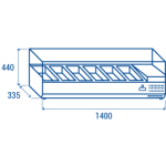 Ψυγείο σαλατών VRX 14/33 για GN 1/4