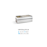 Βούτα κατάξυψης με συρόμενα τζάμια CRYSTALLITE 20 200,4 x 91,4 x 84 εκ CRL-CRYSTALLITE-20