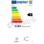 Αεριζόμενο ψυγείο GN2/1 με γυάλινη πόρτα AK654BTG