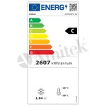 Στατικό ψυγείο με γυάλινη πόρτα, σειρά AKM AKM600FG SS