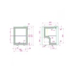 Ψυγείο βιτρίνα συντήρηση επιτραπέζιο μάυρο 35,6x40,6x49,1 εκ BC30