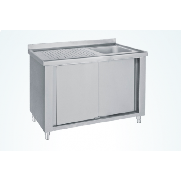 Λάντζα κλειστή με 1 γούρνα 100Χ60Χ85 εκ BM-LKE1100