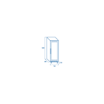 Ψυγείο συσκευασμένων και μη προϊόντων BYG 460 - EURONORM (ΜΕ ΓΥΑΛΙΝΗ ΠΟΡΤΑ)