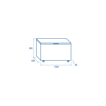 Τυφλός καταψύκτης CF 508 500lt