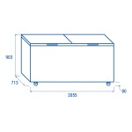 Τυφλός καταψύκτης CF 728