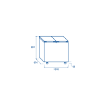 Τυφλός καταψύκτης CFB 300 flip flop 300 λίτρων