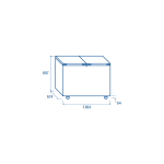 Τυφλός καταψύκτης CFB 400 flip flop 400 λίτρων