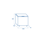 Οριζόντιο ψυγείο - καταψυκτής CFP 309 με τυφλό καπάκι 300lt