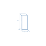 Ψυγείο βιτρίνα CRXG 6 - GN2/1 (ΜΕ ΓΥΑΛΙΝΗ ΠΟΡΤΑ)