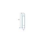 Ψυγείο αναψυκτικών DC 105CB slim με διαφημιστική μετώπη 105lt