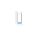 Βιτρίνα συντήρησης DC 388CB 350lt