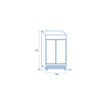 Βιτρίνα συντήρησης DC 800H 800lt