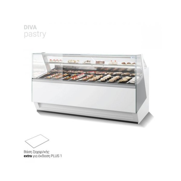 Βιτρίνα παγωτού 24 γεύσεων DIVA 220 (H140)
