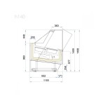 Βιτρίνα παγωτού 24 γεύσεων DIVA 220 (H140)