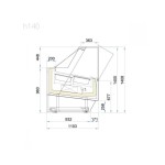 Βιτρίνα παγωτού 24 γεύσεων DIVA 220 (H140)