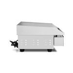 Dynamic EG-818D-2 Ηλεκτρικό πλατώ χρωμίου με μισή επιφάνεια λεία και μισή ραβδωτή ICS-300.0605