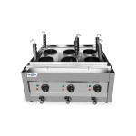 Dynamic EPC-6 βραστήρας ζυμαρικών με 3 βρυσάκια αποστράγγισης και 6 κάδους βρασμού ICS-300.0745