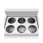 Dynamic EPC-6 βραστήρας ζυμαρικών με 3 βρυσάκια αποστράγγισης και 6 κάδους βρασμού ICS-300.0745